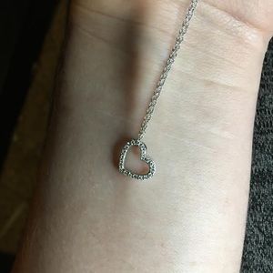 Stunning Real Diamond Heart Necklace